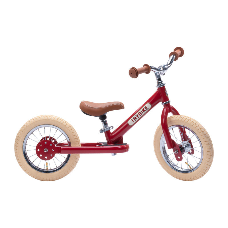 Trybike | Bicicleta Vintage din Otel Fara Pedale | Rosu
